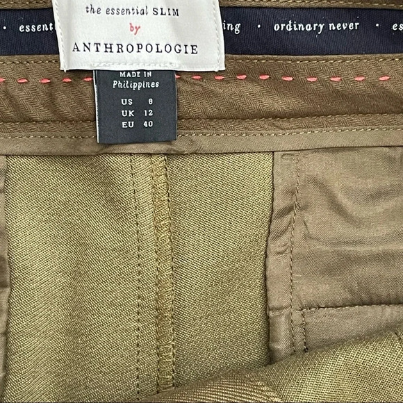 NEW Anthropologie the Essential Slim Cargo Pants Size 8 NWT - Picture 7 of 10